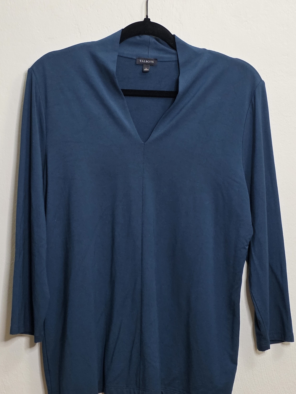 Talbots Teal V-Neck Top - Picture 3 of 3
